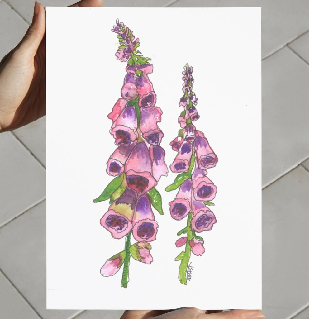 Enchanting Digitalis | A4 Wall Poster