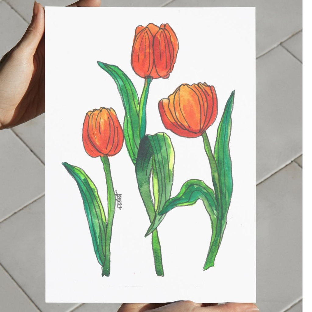 Tulip Grace | A4 Wall Poster