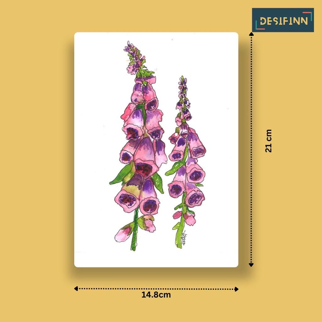 Digitalis | A5 Table Poster | Only Print