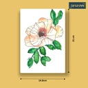 Orange Mandaram | A5 Table Poster | Only Print