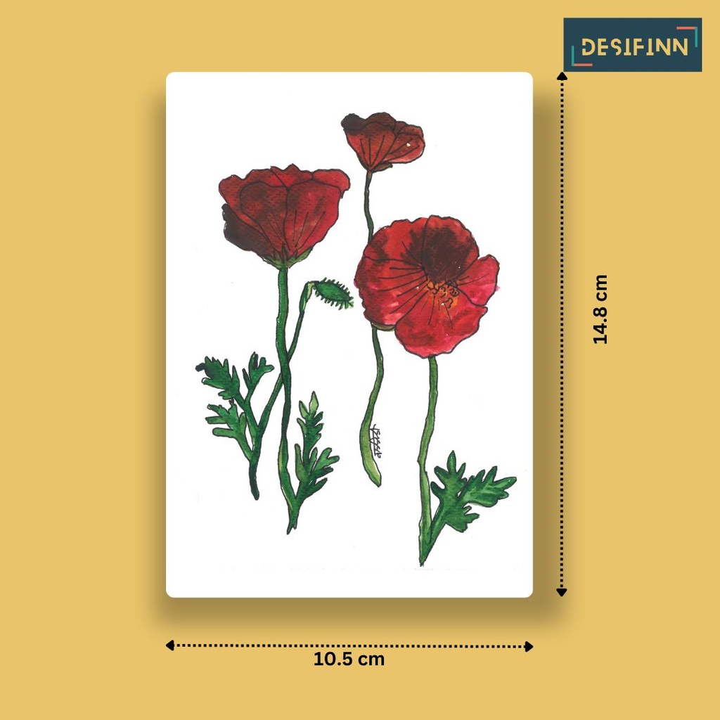 Papaver | A6 Card | Only Print