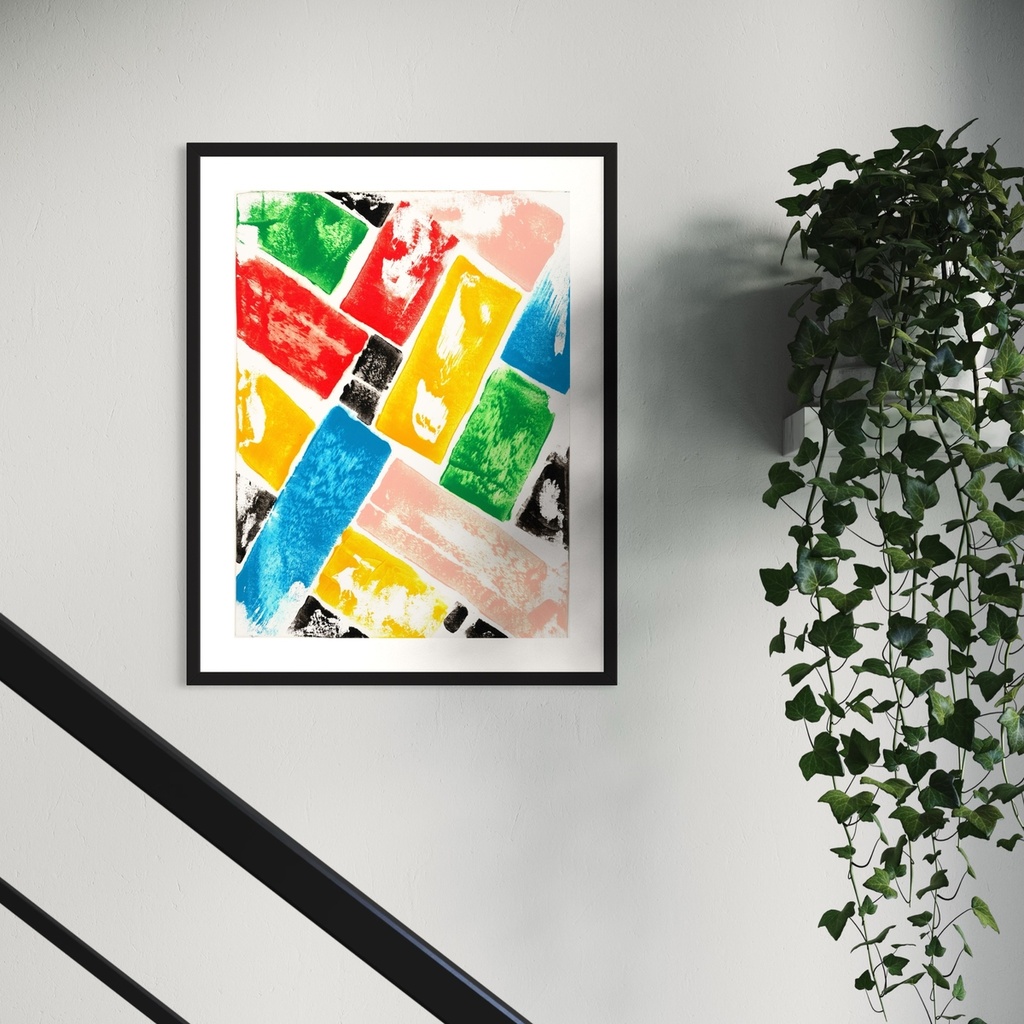 Dance of Bold Colors | 60 cm x 45 cm x 0.1 cm | Original Art on Rolled Canvas