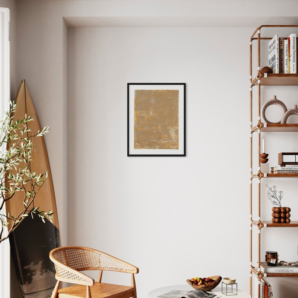 Golden Echoes of Time | 60 cm x 45 cm x 0.1 cm | Original Art on Rolled Canvas