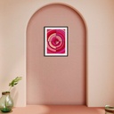 Scarlet Ripples: Waves of Passion and Energy | 60 cm x 45 cm x 0.1 cm | Original Art on Rolled Canvas