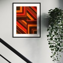 Amber Ascent: Rising Through Golden Light | 60 cm x 45 cm x 0.1 cm | Original Art on Rolled Canvas