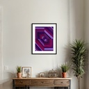 Violet Vortex: A Spiral of Depth | 60 cm x 45 cm x 0.1 cm | Original Art on Rolled Canvas