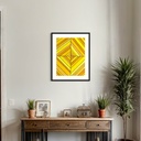 Golden illusions to Stillness | 60 cm x 45 cm x 0.1 cm | Original Art on Rolled Canvas