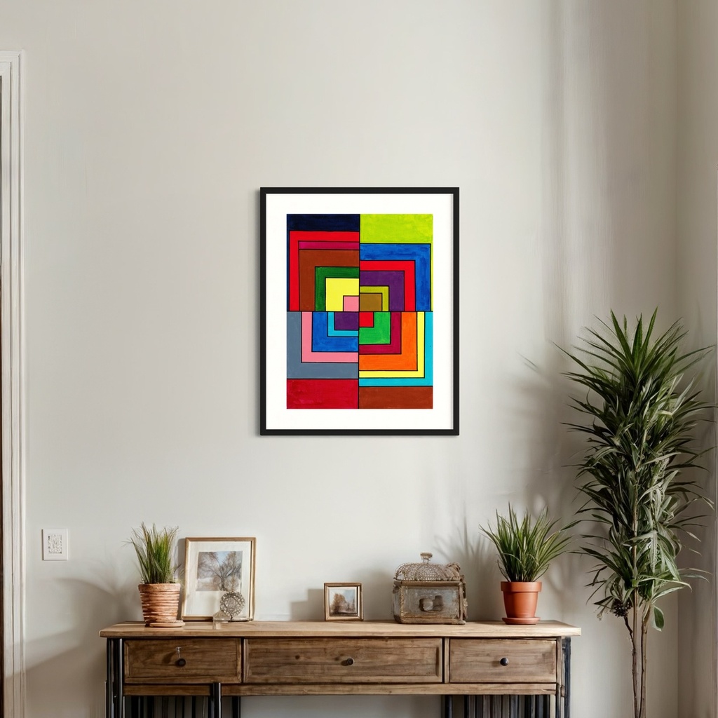 A Maze of Infinite Possibilities | 60 cm x 45 cm x 0.1 cm | Original Art on Rolled Canvas