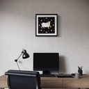 Nandi's elegance in Pichwai | 40 cm x 40 cm x 0.1 cm | Original Art on Rolled Canvas