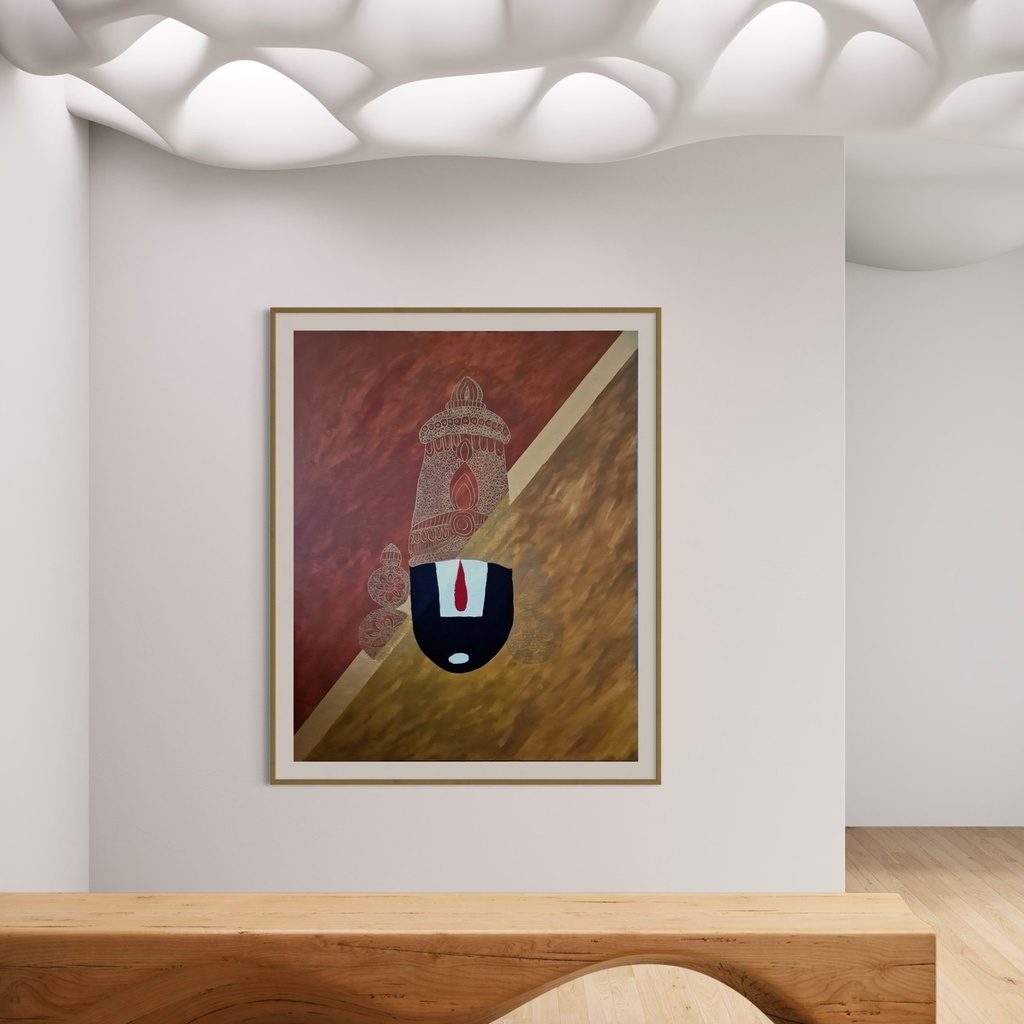 Vaddikasula vadu | 150 cm x 120 cm x 2 cm | Original Art on Rolled Canvas