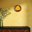 Triangular Brilliance in Gold | 30 cm x 30 cm x 2 cm | Original Art on Stretched Canvas