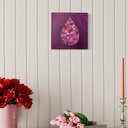 Blush of a Diamond Tear | 30 cm x 30 cm x 3 cm | Original Art on Stretched Canvas