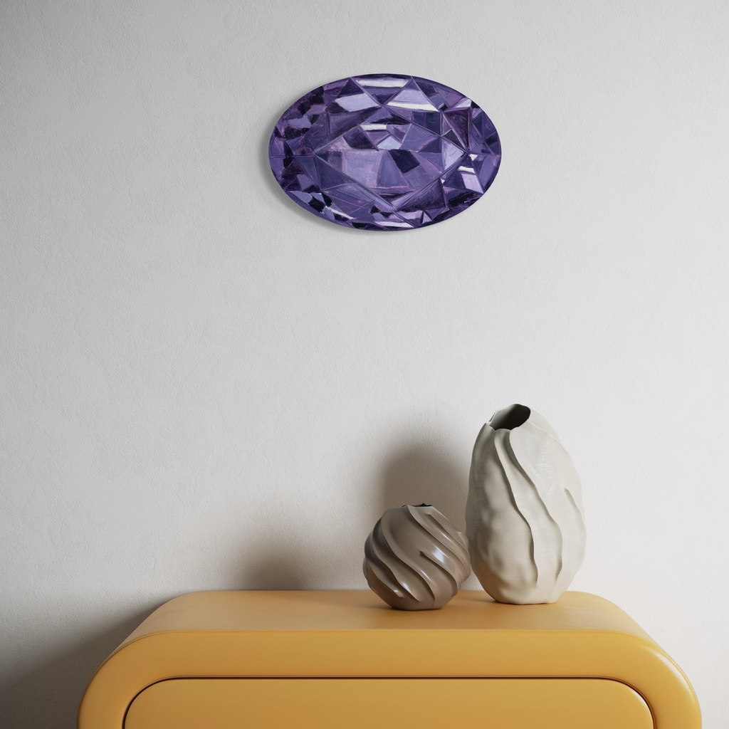 The Regal Purple Shine | 30 cm x 20 cm x 2 cm | Original Art on Stretched Canvas