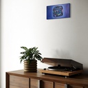 Celestial Facets of Sapphire | 40 cm x 20 cm x 2 cm | Original Art on Stretched Canvas