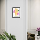 Yoga Mudra - Shunya Mudra | 30 cm x 21 cm x 0.1 cm | A4 Wallposter on HQ Art Paper