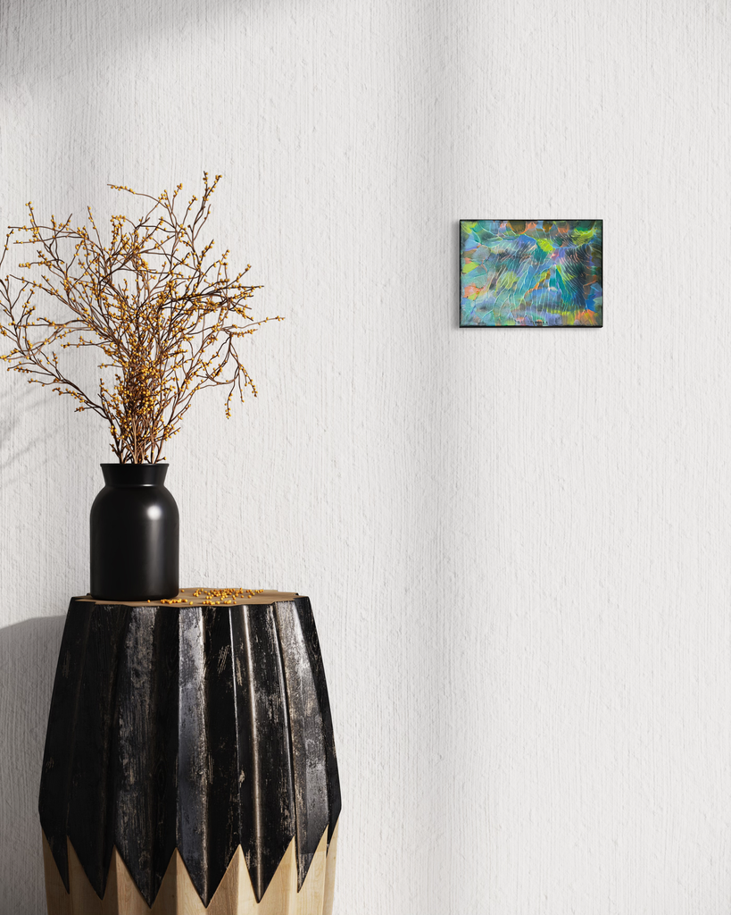 Where Color Sings in Harmony - II | 24 cm x 18 cm x 2 cm | Original Art on Stretched Canvas