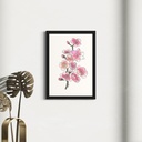Peppy Petals - Prunus-Serrulata - A4 Size WallPoster  | 29.7 cm x 21 cm x 0.1 cm | Print on High Quality 300GSM Paper