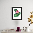 Peppy Petals - Nelumbonaceae - A5 Size TablePoster | 21 cm x 14.8 cm x 0.1 cm | Print on High Quality 300GSM Paper