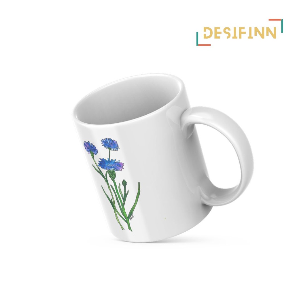 Centaurea-Cyanus | Floral Printed Mug
