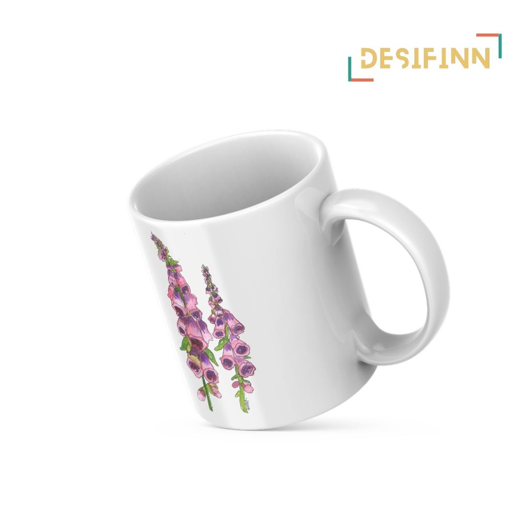 Digitalis | Floral Printed Mug