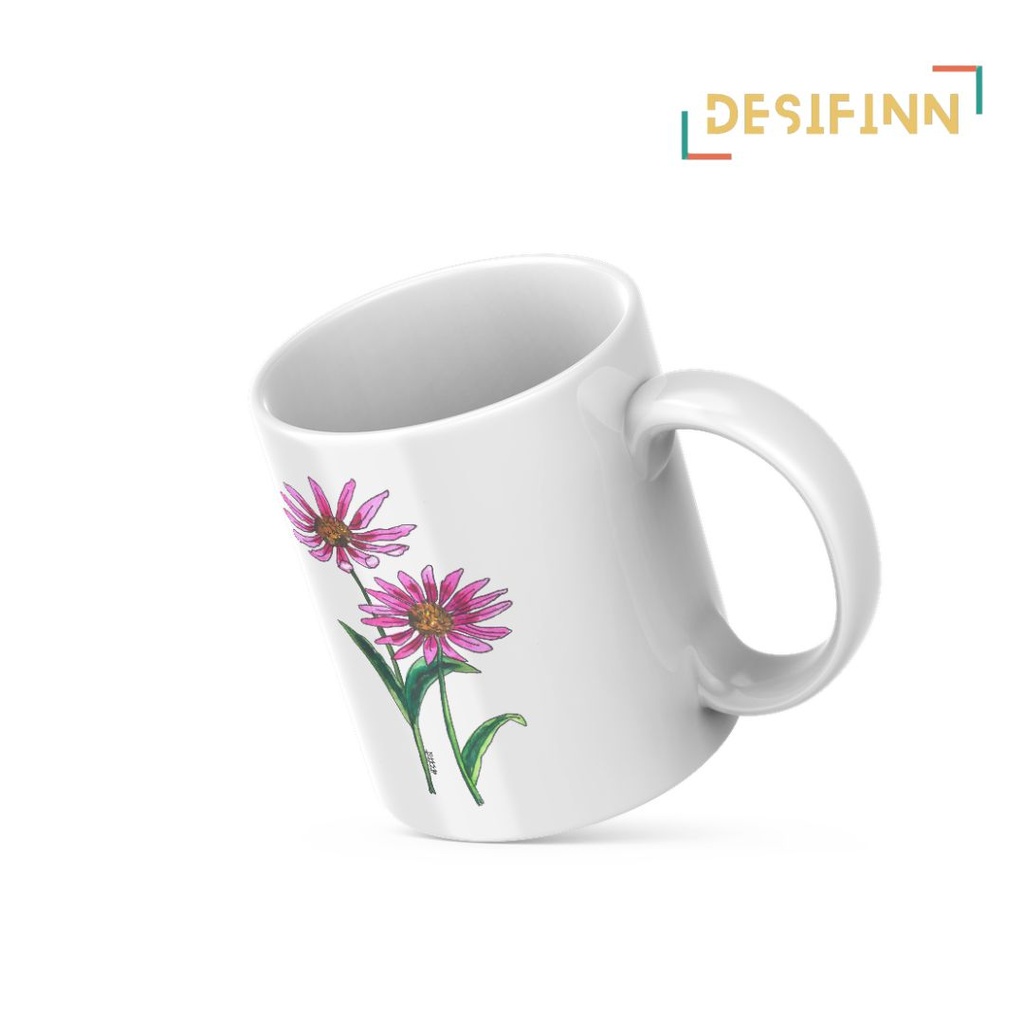 Echinacea | Floral Printed Mug