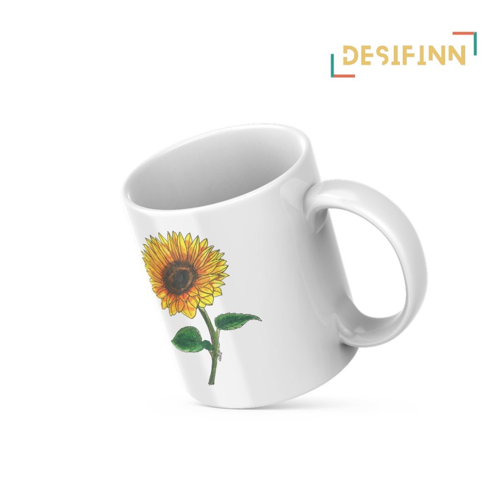 Helianthus-Annus | Floral Printed Mug
