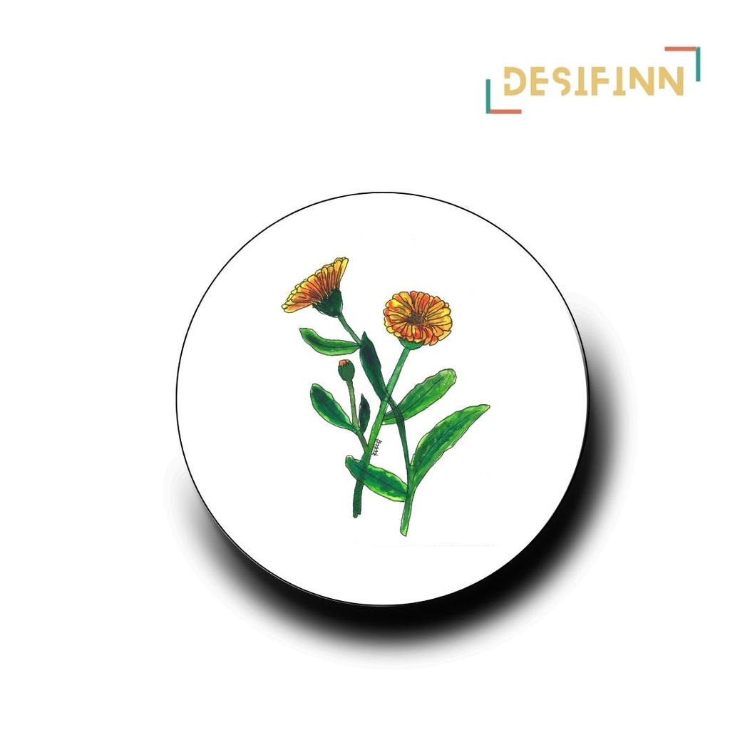 Sunshine Charm | Floral Printed Coaster