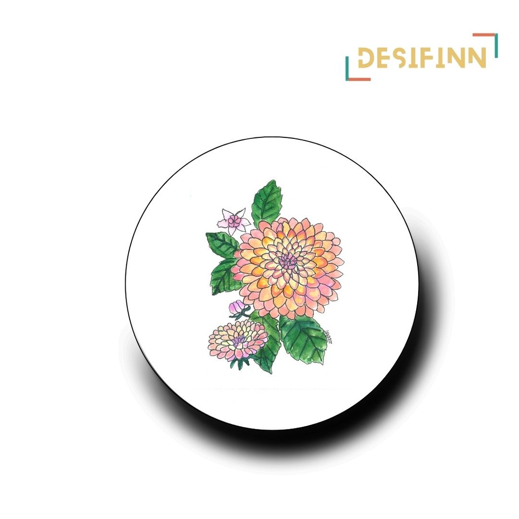 Dahlia Delight | Floral Coaster