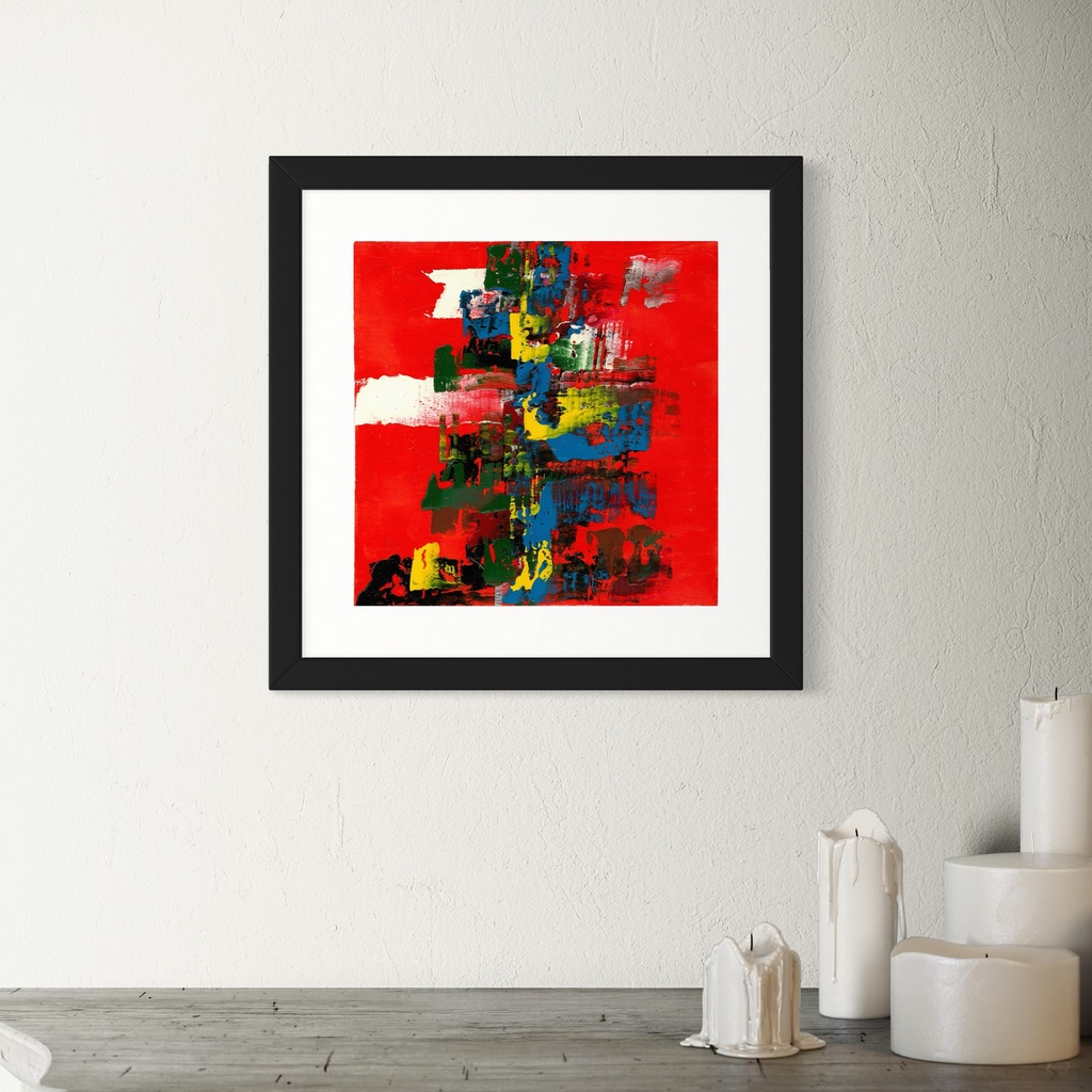 Fragments of Radiant Light | 20 cm x 20 cm x 0.1 cm | Original Art on Rolled Canvas