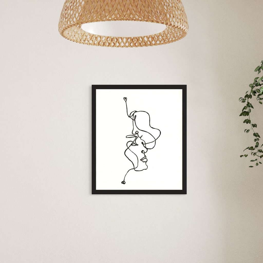 Entwined in Love’s Motion | 70 cm x 60 cm x 0.1 cm | Original Art on Rolled Canvas