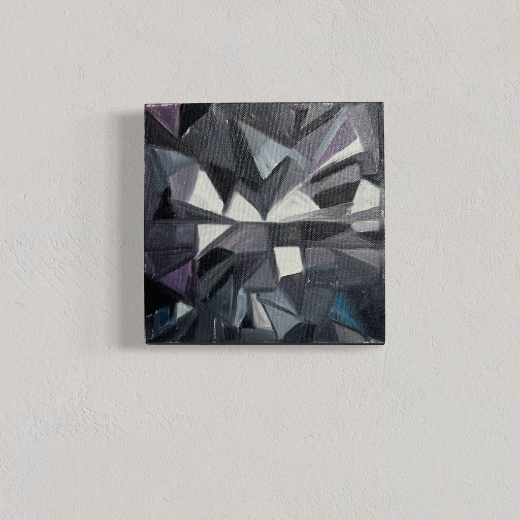 Whispers of a Hidden Gem | 20 cm x 20 cm x 3 cm | Original Art on Stretched Canvas