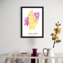 Yoga Mudra - Gyan Mudra | 30 cm x 21 cm x 0.1 cm | A4 Wallposter on HQ Art Paper
