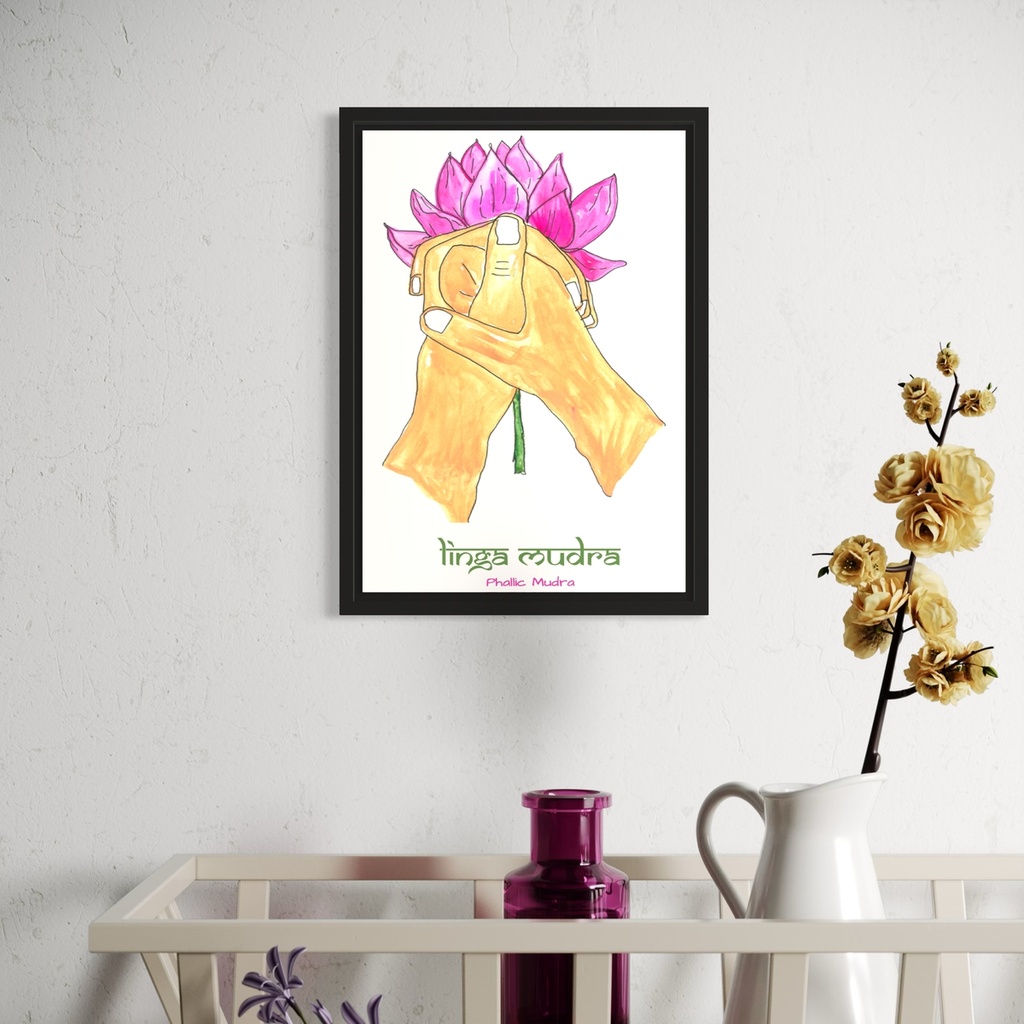 Yoga Mudra - Linga Mudra | 30 cm x 21 cm x 0.1 cm | A4 Wallposter on HQ Art Paper