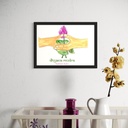 Yoga Mudra - Dhyana Mudra | 30 cm x 21 cm x 0.1 cm | A4 Wallposter on HQ Art Paper