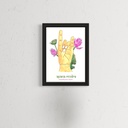 Yoga Mudra - Apana Mudra | 14.8 cm x 10.5 cm x 0.1 cm | A6 Print on HQ Art Paper