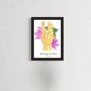 Yoga Mudra - Shunya Mudra | 14.8 cm x 10.5 cm x 0.1 cm | A6 Print on HQ Art Paper