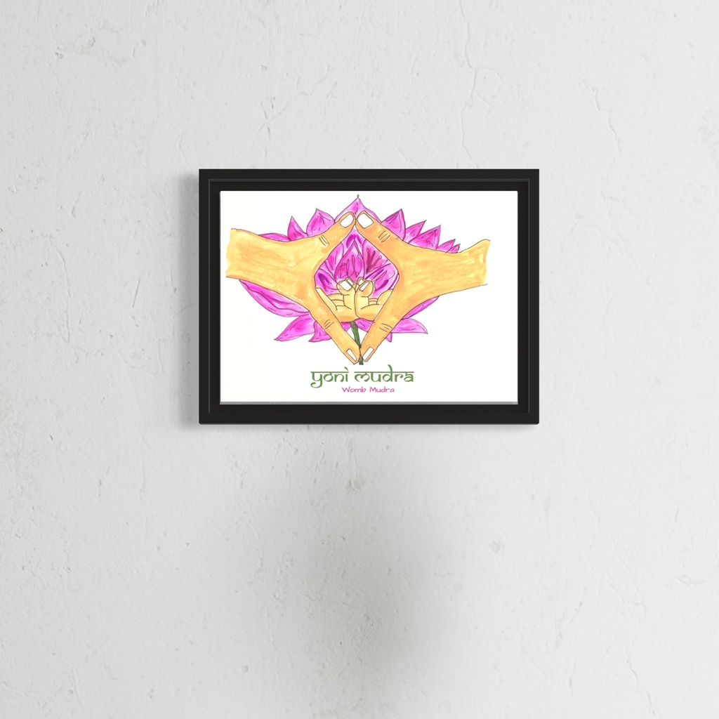 Yoga Mudra - Yoni Mudra | 14.8 cm x 10.5 cm x 0.1 cm | A6 Print on HQ Art Paper