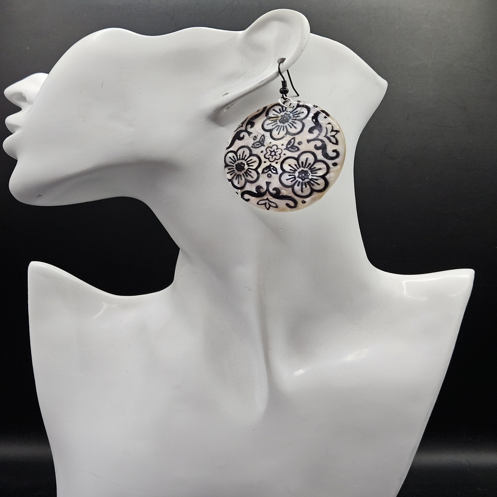 Handmade Sea Shell Earrings |  Floral | Women's Earrings