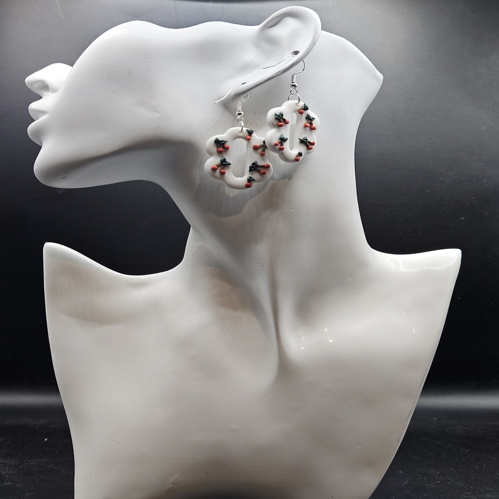 Cherrique |  Polymer Clay | Handmade | Women's Earrings