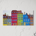 Faded Avenues of Yesterday’s Laughter | 35 cm x 70 cm x 2 cm | Original Art on Stretched Canvas