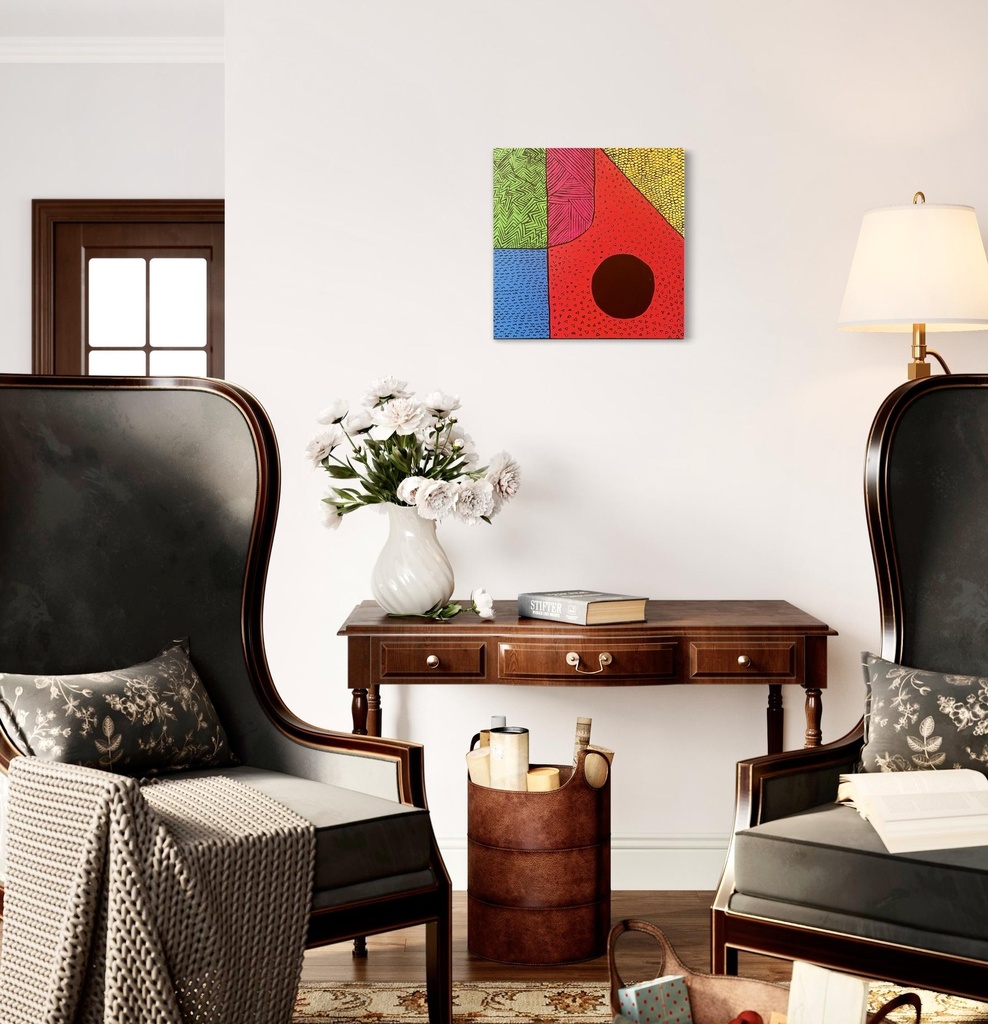 Symphony of Shapes and Colors | 50 cm x 50 cm x 2 cm | Original Art on Stretched Canvas