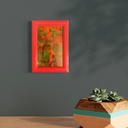 Echoes of Fiery Skies | 10 cm x 10 cm x 1 cm | Original Art on 300 Gsm Card