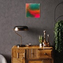 Sunset Drift: A Fiery Flow | 30 cm x 30 cm x 2 cm | Original Art on Stretched Canvas