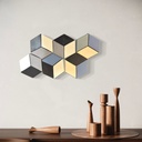 Shadows of Geometric Illusions | 8 cm x 16 cm x 1 cm | A set of 6 Stretched Canvas