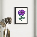 Peppy Petals - Anemona-Coronaria - A4 Size WallPoster  | 29.7 cm x 21 cm x 0.1 cm | Print on High Quality 300GSM Paper