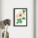 Peppy Petals - Rosa-Rugosa - A4 Size WallPoster  | 29.7 cm x 21 cm x 0.1 cm | Print on High Quality 300GSM Paper