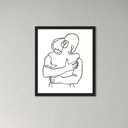 A Hug That Speaks Forever | 70 cm x 60 cm x 0.1 cm | Original Art on Rolled Canvas