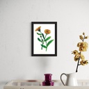 Peppy Petals - Calendula - A5 Size TablePoster | 21 cm x 14.8 cm x 0.1 cm | Print on High Quality 300GSM Paper