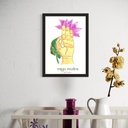 Yoga Mudra - Vayu Mudra | 30 cm x 21 cm x 0.1 cm | A4 Wallposter on HQ Art Paper