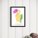 Yoga Mudra - Prana Mudra | 21 cm x 14.8 cm x 0.1 cm | A5 Table poster on HQ Art Paper